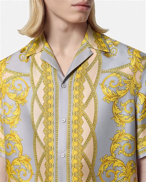 camisas versace seda hombre|Versace Camisa De Seda La Coupe Des Dieux.